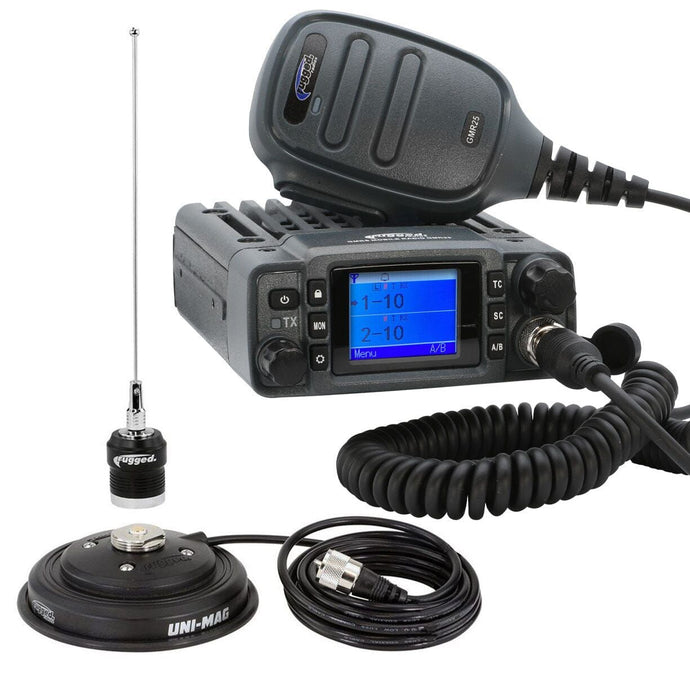 Rugged Radios Radio Kit - GMR25 Waterproof GMRS Band Mobile Radio with Antenna RK-GMR25