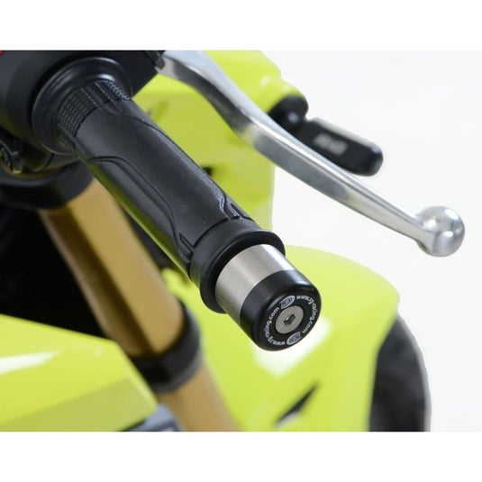 R&G Racing Black Bar End Sliders For 2022-2024 Honda Dax 125