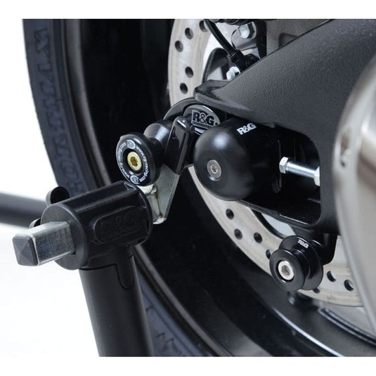 R&G Racing Black Cotton Reels Offset For 2007-2018 Suzuki GSXR1000