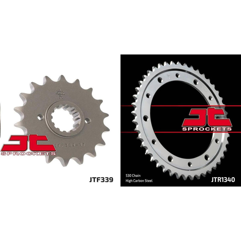 Load image into Gallery viewer, Front &amp; Rear Sprocket Kit for HONDA VFR800 F1-W,X-RC46 98-99 JT Sprockets
