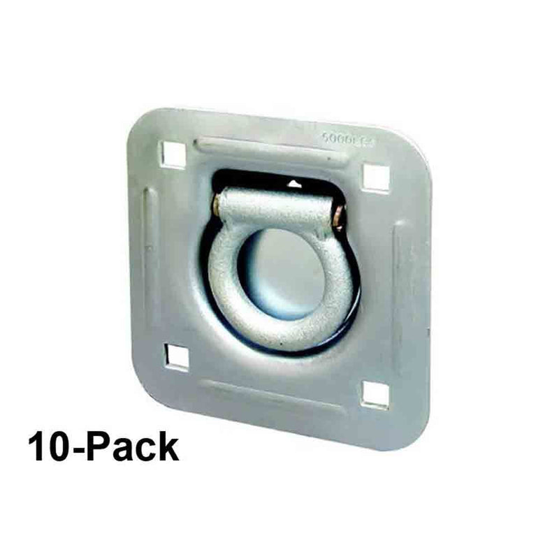 Load image into Gallery viewer, 10-Pack - Recessed Zinc Plated Steel Tie-Down Ring
