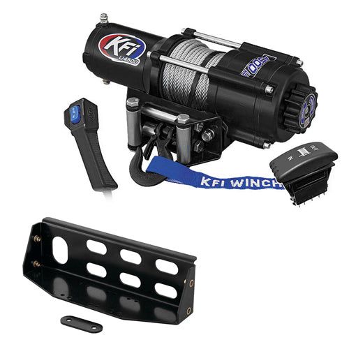 Load image into Gallery viewer, 4500 lb KFI Winch Combo Kit UTV Mount John Deere XUV 625i 825i 855D NEW
