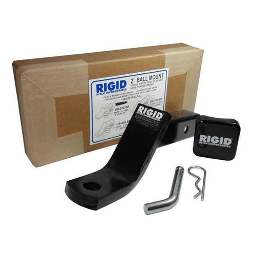 Rigid Hitch R3-0120 Class III 2 Inch Receiver Trailer Hitch Bundle - Includes Ball Mount And Custom Wiring Harness - Fits 2011-2020 Dodge Grand Caravan & Chrysler Town & Country, 2012-2015 Ram C/V Tradesman