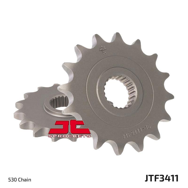 Load image into Gallery viewer, JT Sprockets Front Steel Countershaft Sprocket 16 Tooth 16T 530 Chain
