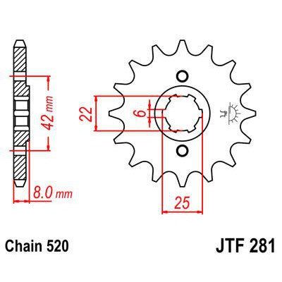 Front & Rear Sprocket Kit for HONDA XL600 RM-G-PD04 86-88 JT Sprockets