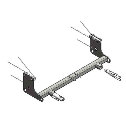 Blue Ox Alpha Tow Bar (8,500 lbs. cap.) & Baseplate Combo (With Light Harness) fits 2007-2018 Jeep Wrangler/Wrangler Unlimited (JK) (All Models W/ Standard Bumper) (No JL)