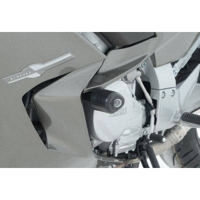 Load image into Gallery viewer, R&amp;G Racing Black Aero Style Crash Protection Bobbins For 2013-2015 Yamaha FJR1300A ABS
