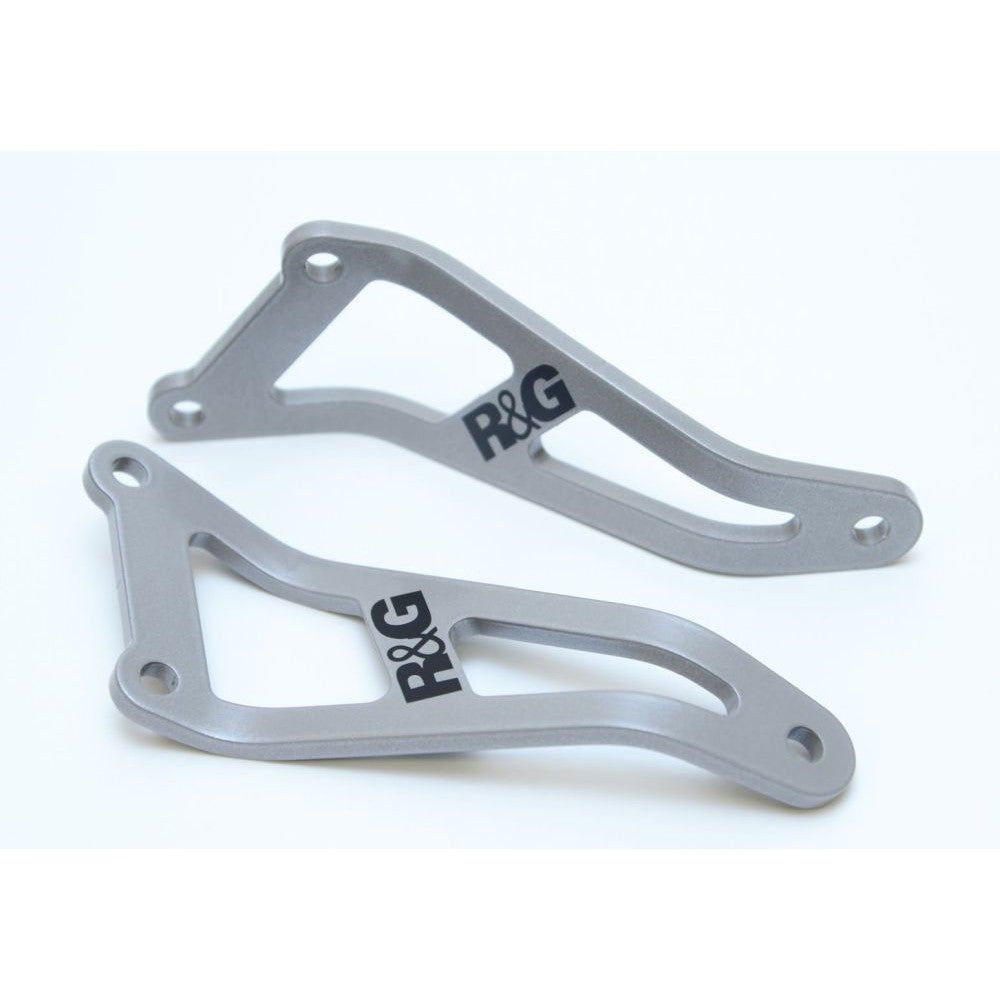 R&G Racing Silver Exhaust Hangers For 2000-2006 Honda CBR400 Tri Arm EH0010SI
