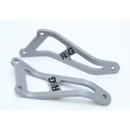 R&G Racing Silver Exhaust Hangers For 2000-2006 Honda CBR400 Tri Arm EH0010SI