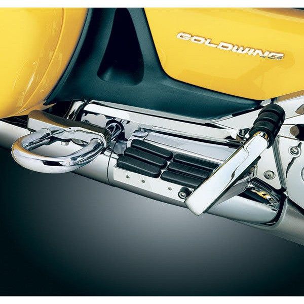 Load image into Gallery viewer, Kuryakyn Passenger Chrome Rubber Transformer Floorboards Honda Goldwing 1800 F6B
