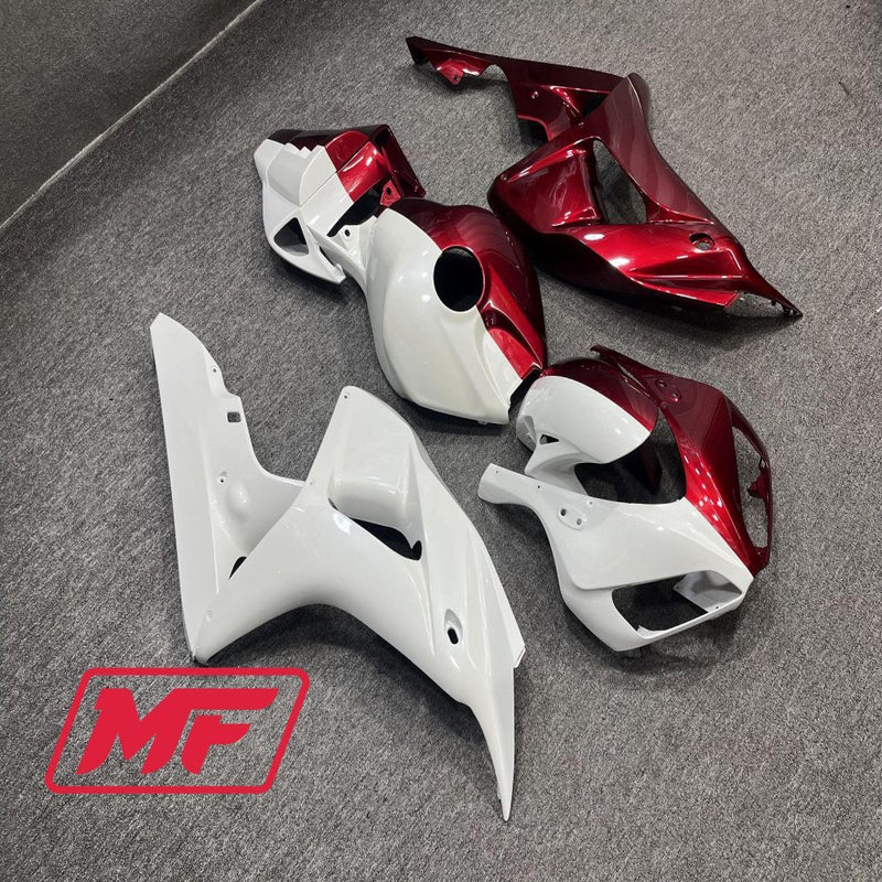 Load image into Gallery viewer, Monster Fairings Full Kit Honda CBR1000RR 06-07 Split White and Red + Windshield + Gas Tank Cover
