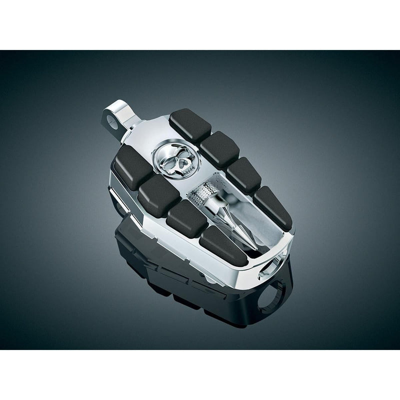 Load image into Gallery viewer, Harley FXCW Rocker 2008-2009Zombie Driver Footpegs Male Mount Chrome by Kuryakyn
