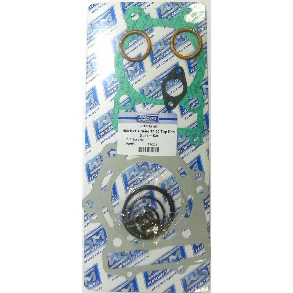WSM Top End Gasket Kit For Kawasaki 400 Bayou / Prairie 93-02 29-208