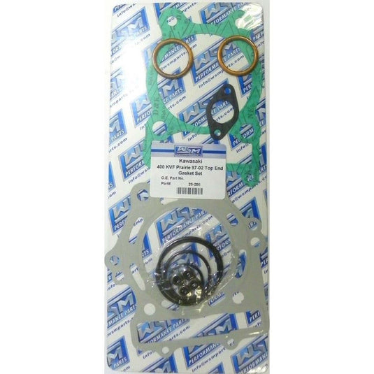 WSM Top End Gasket Kit For Kawasaki 400 Bayou / Prairie 93-02 29-208