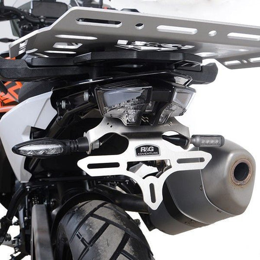 R&G Racing Silver Tail Tidy License Plate Holder For 2019-2020 KTM 790 Adventure