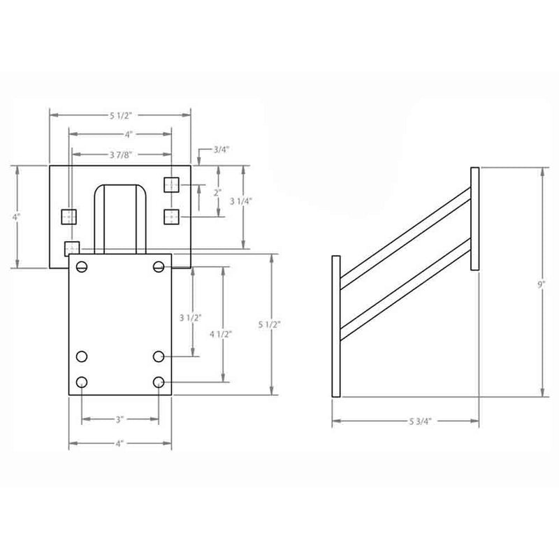 Load image into Gallery viewer, Rigid Hitch - Hi-Mount Trailer Spare Tire Carrier - Made in USA
