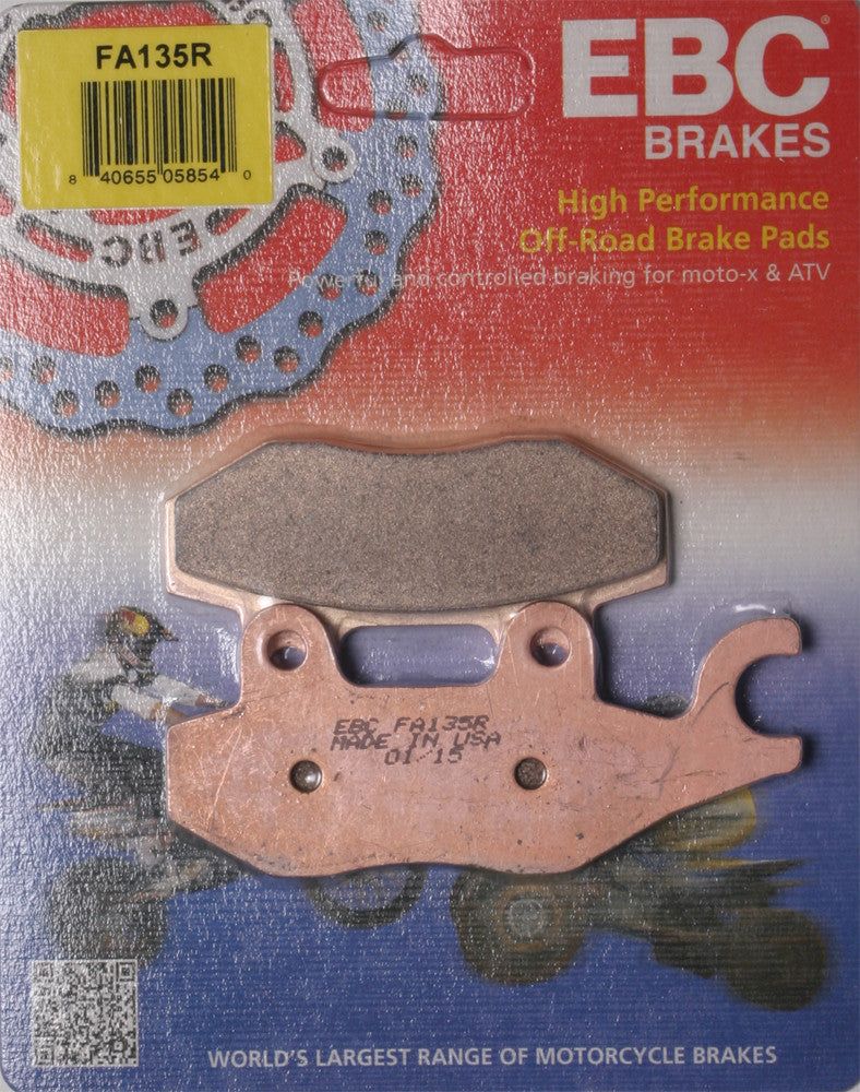 Load image into Gallery viewer, EBC 1 Pair Sintered R Series Heavy-Duty Brake Pads MPN FA135R
