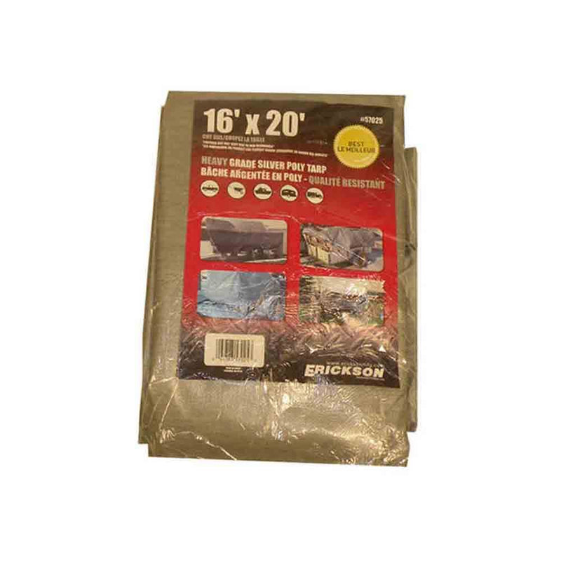 Load image into Gallery viewer, 16 ft. X 20 ft. Heavy Duty Silver Tarp
