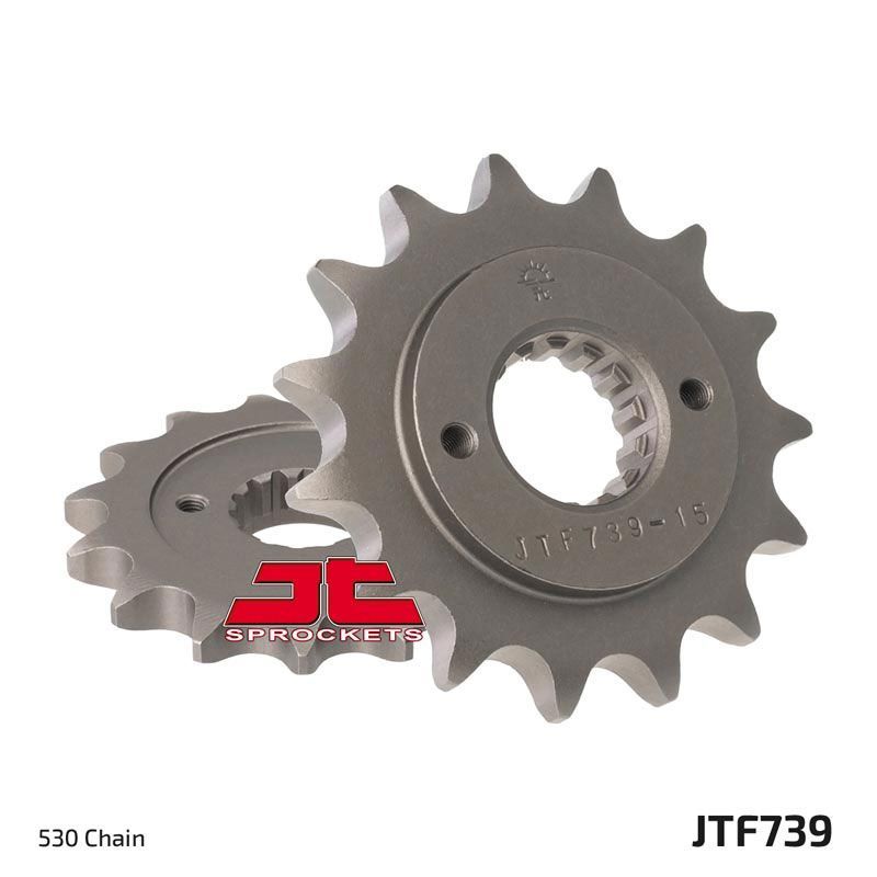 Load image into Gallery viewer, JT Sprockets Front Steel Sprocket 15 Tooth 15T 530 Chain JTF739.15
