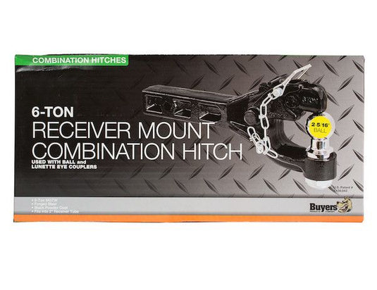 Buyers (RM62516) 6 Ton Receiver Mounted Combination Pintle Hook with 2-5/16 Ball