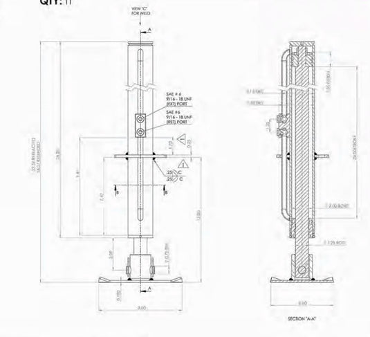Tradesman Hydraulic Jack for A-Frame Trailers, 7K - Made in USA