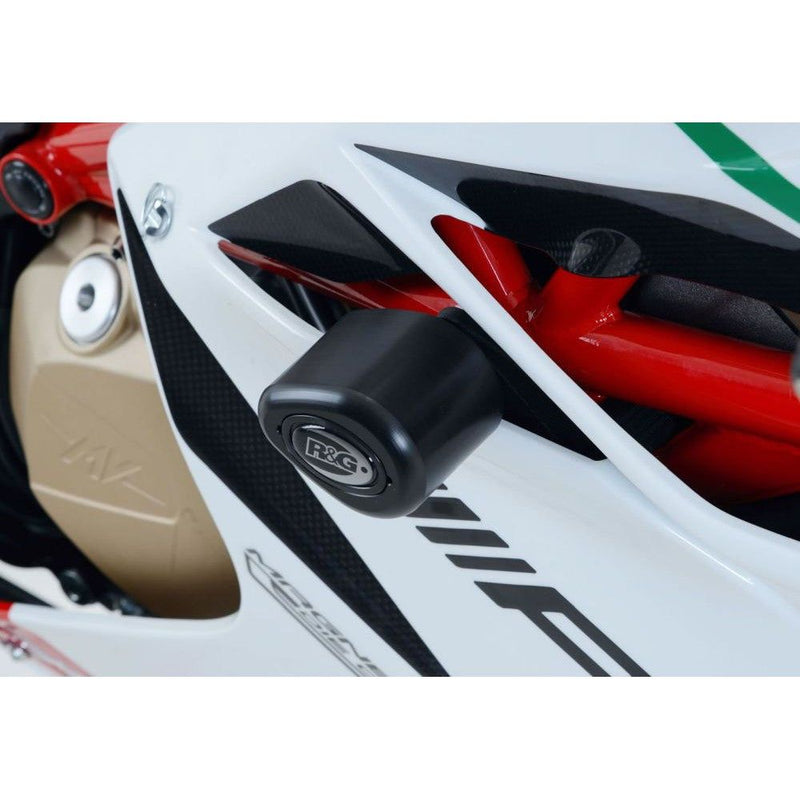 Load image into Gallery viewer, R&amp;G Racing Black Aero Style Crash Protection Bobbins For 2015-2018 MV Agusta F4RC
