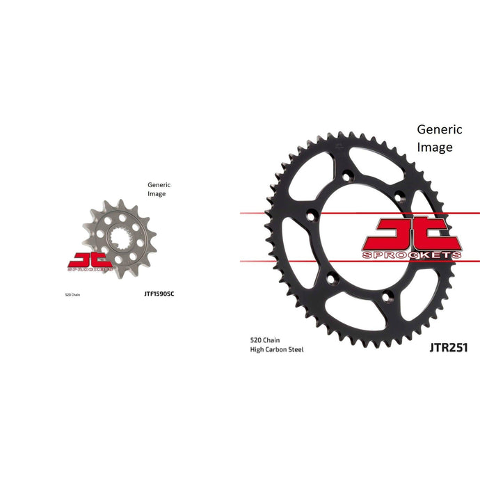 Front and Rear Steel Sprocket Kit for OffRoad YAMAHA WR250F 2007-2013