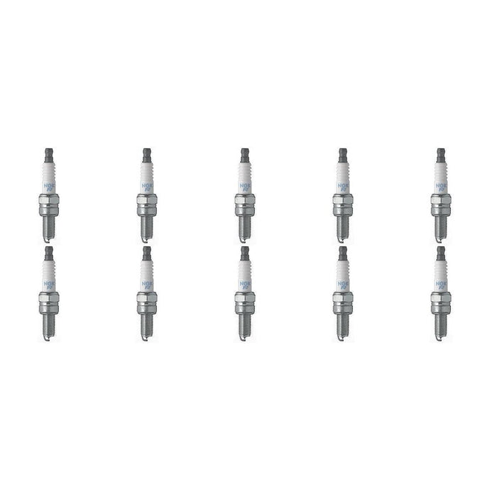 Set of 10 NGK Standard Spark Plugs for Kawasaki KX250-F 2006-2004 Engine 250cc