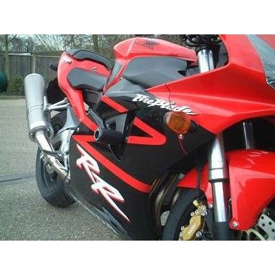 Load image into Gallery viewer, R&amp;G Racing Black Classic Style Crash Protectors For 2000-2003 Honda CBR900RR
