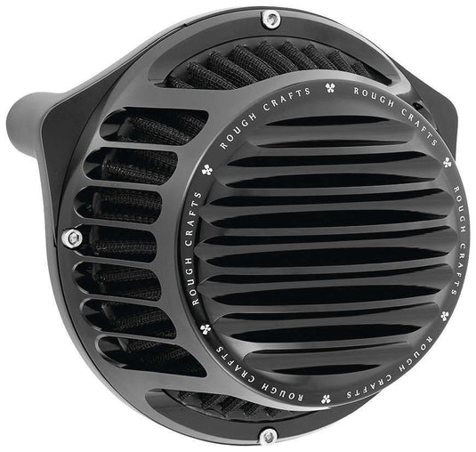 Rough Crafts Round Air Cleaner Black RC-600-008