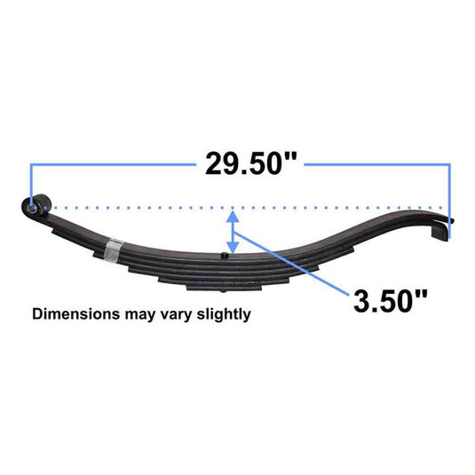 Slipper Style Trailer Leaf Spring - 29 Inch - 4,300 lbs.