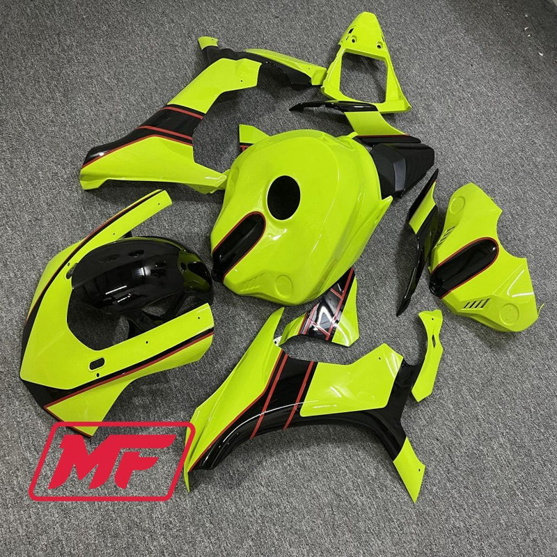 Load image into Gallery viewer, Monster Fairings Full Kit Yamaha R1 15-19 High Viz Yellow w/ Black + Windshield + Gas Tank Cover
