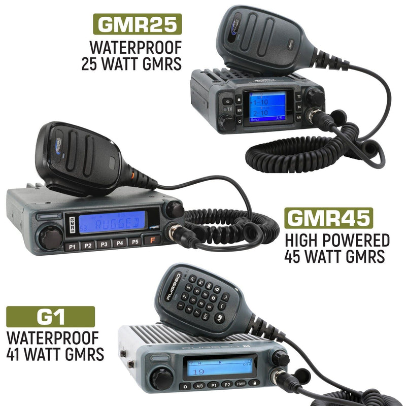 Load image into Gallery viewer, Rugged Radios Jeep Wrangler JL, JLU, and Gladiator JT Two-Way GMRS Mobile Radio Kit
