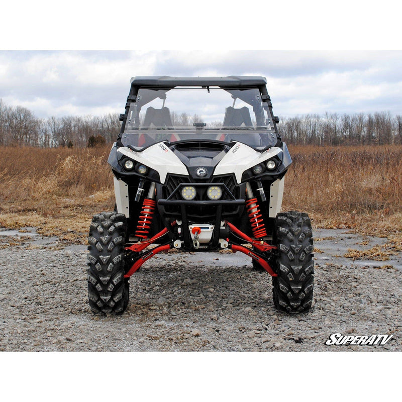 Load image into Gallery viewer, SuperATV Can-Am Maverick Scratch Resistant Flip Windshield FWS-CA-MAV-001-70
