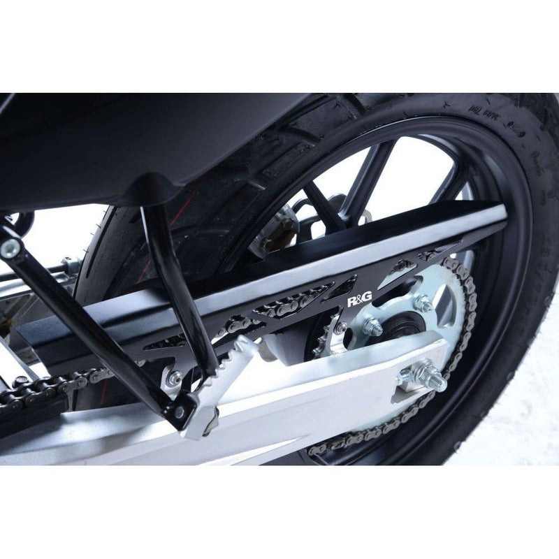 Load image into Gallery viewer, R&amp;G Racing Stainless Steel Chain Guard For 2017-2018 Sinnis Apache SMR 125
