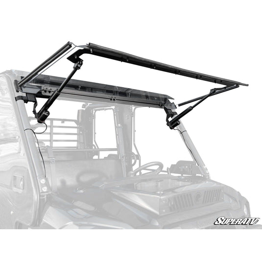 SuperATV Kawasaki Mule Pro MaxDrive Power Flip Windshield PFWS-K-MULEFXT-70