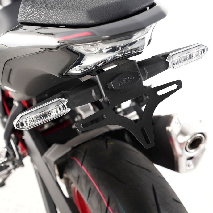 R&G Racing Black Tail Tidy License Plate Holder For 2020-2023 Kawasaki Z H2 ZR1000 ABS