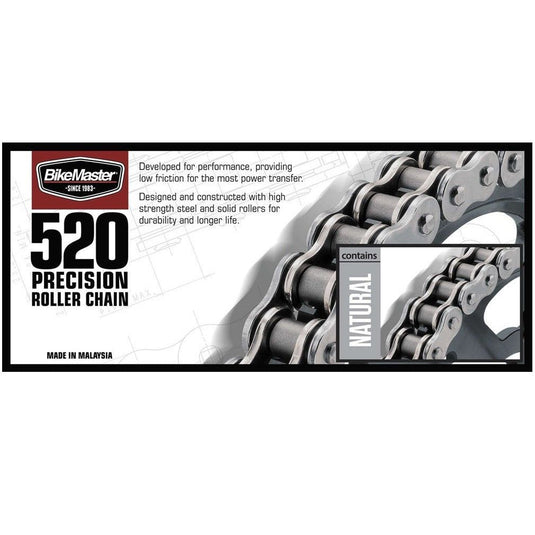 BIKEMASTER 520 Precision Roller Chain 98 Natural