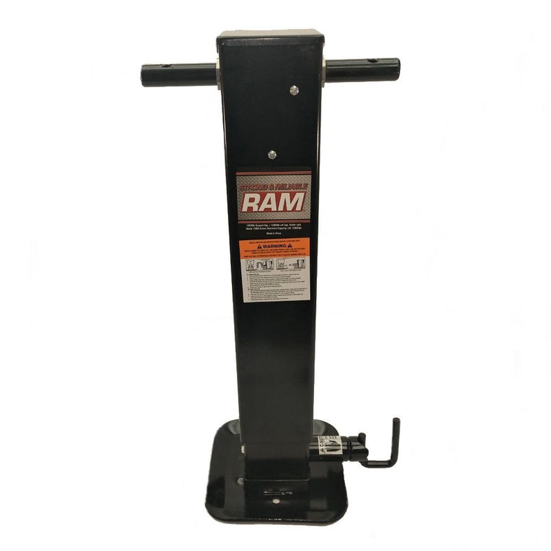 Load image into Gallery viewer, Ram TJD-15K-R Square Tube Drop Leg Jack with Crank Handle
