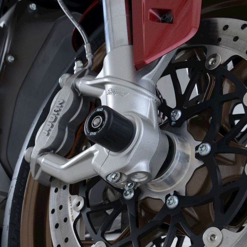 Load image into Gallery viewer, R&amp;G Racing Black Fork Protectors For 2019-2020 Zero SR/F Premium Plus Power Tank
