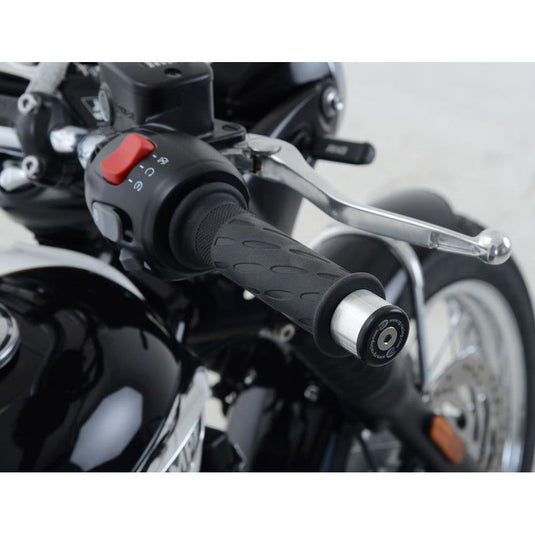 R&G Racing Black Bar End Sliders For 2017-2020 Triumph Bonneville Bobber