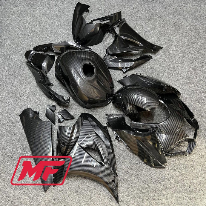 Monster Fairings Full Kit Suzuki GSXR1000 17-22 Carbon Fiber Style + Windshield + Gas Tank Cover