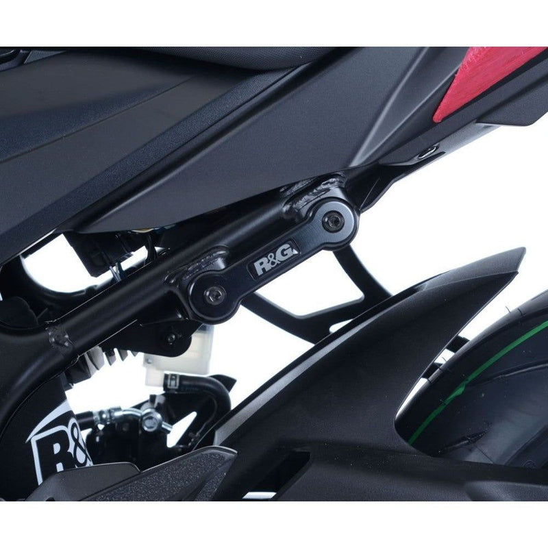 Load image into Gallery viewer, R&amp;G Racing Black Rear Foot Rest Delete Blanking Plates For 2011-2018 Suzuki GSR750
