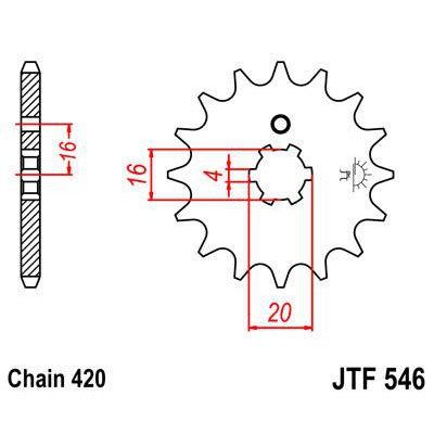 Front & Rear Sprocket Kit for KAWASAKI KX65 A1-A2 00-01 JT Sprockets