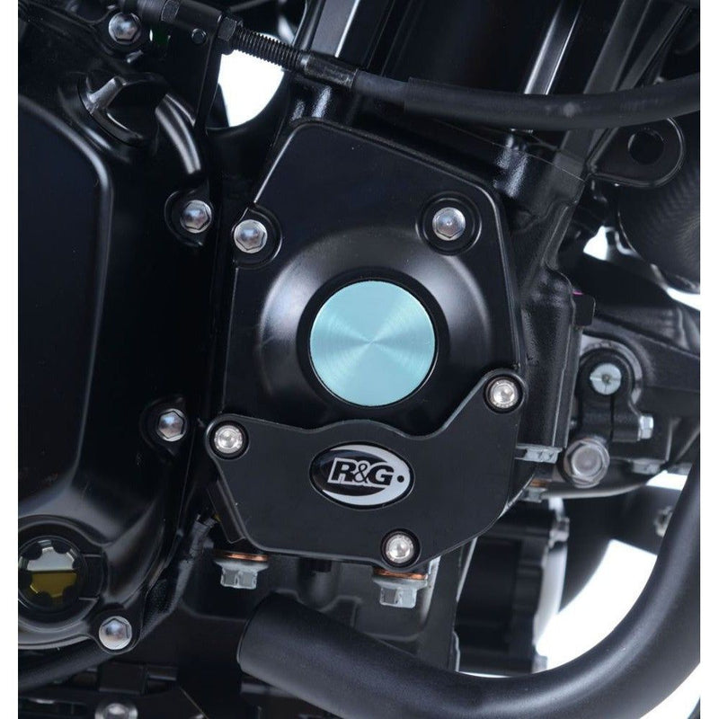 Load image into Gallery viewer, R&amp;G Racing Black Engine Case Sliders RHS For 2017-2019 Kawasaki Z900 ZR900
