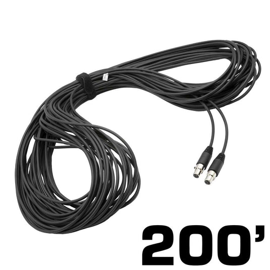 Rugged Radios 200 Ft 3-Pin to 3-Pin Straight Cord for H85 Linkable Headsets CS-200-3P
