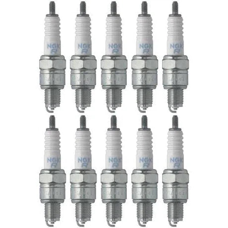 Set of 10 NGK Standard Spark Plugs for Yamaha TTR110 2013-2012 Engine 110cc