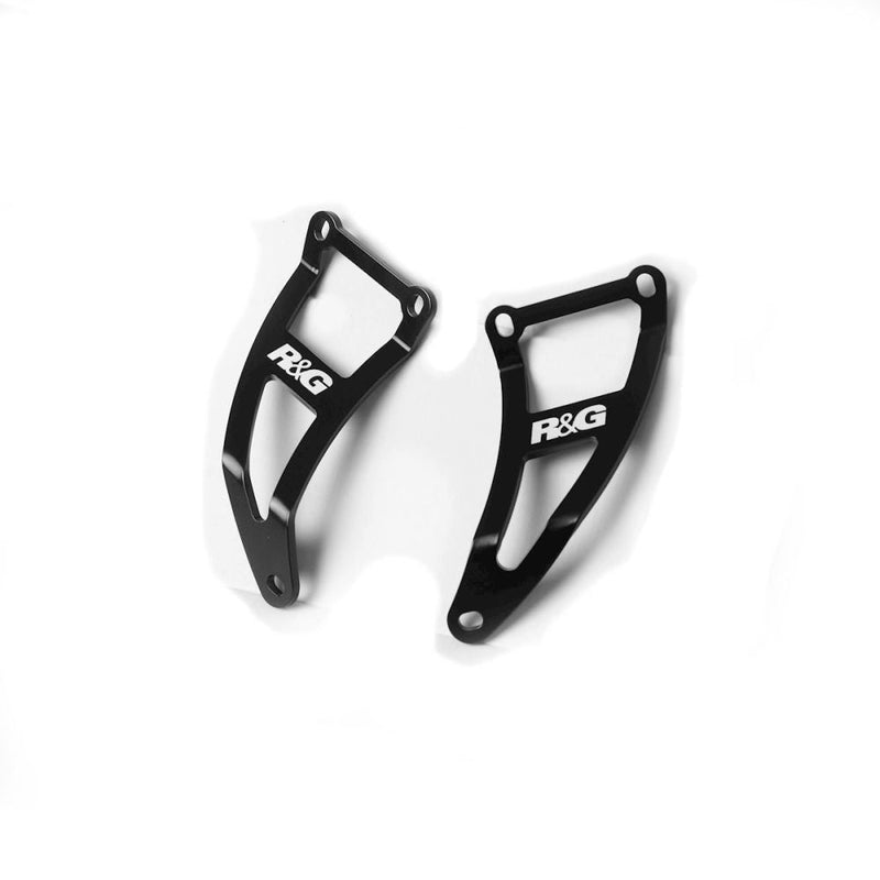 Load image into Gallery viewer, R&amp;G Racing Black 2 Piece Exhaust Hanger Kit For 2003-2009 Suzuki SV1000 EH0027BK
