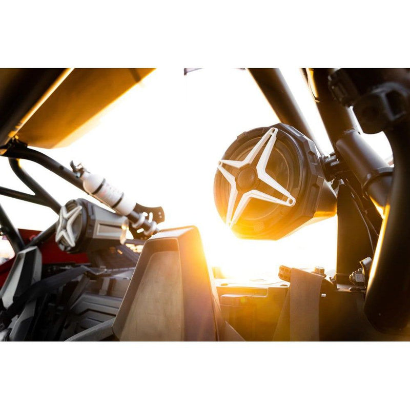 Load image into Gallery viewer, SSV Works 8&quot; Kicker Cage Mount Pods With 2&quot; Clamp US2-C8K-200
