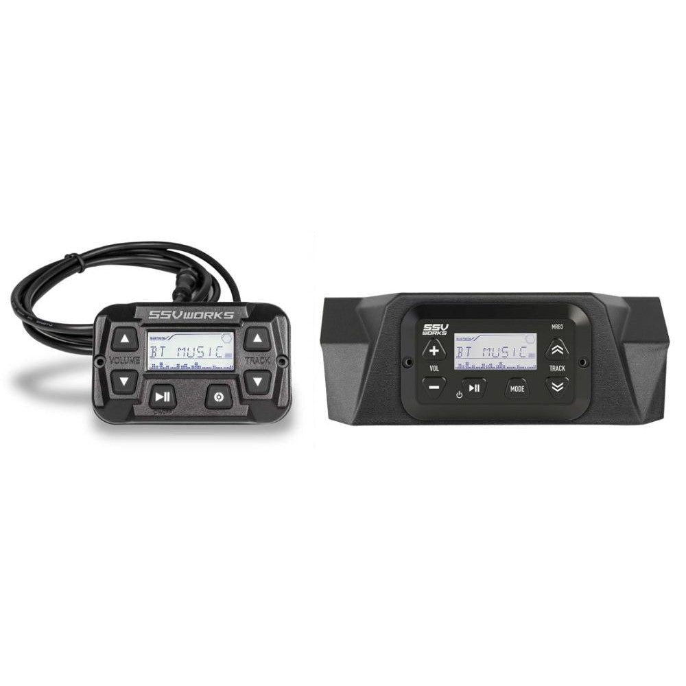 SSV Works MRB3S Media Player With Dash Panel Kit For Can-Am Maverick X3 17-22